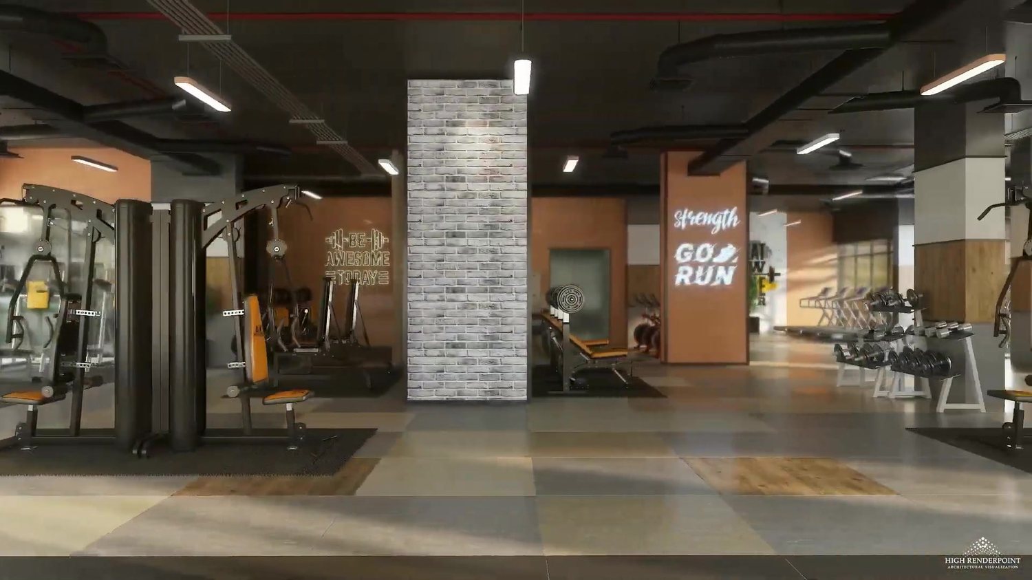 Mall upper levels