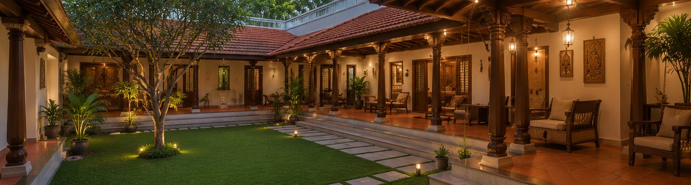 Traditional Home — Courtyard